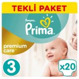 Prima Premium Care No:3 Midi 20 Adet Bebek Bezi