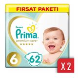 Prima Premium Care No:6 XLarge 124 Adet Bebek Bezi