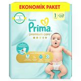 Prima Premium Care Yenidoğan Ekonomik Paket Bebek Bezi 1 Numara 70'Li