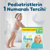 Prima PremiumCare Bebek Bezi Aylık Fırsat Paketi 7 Numara 80 Adet Bez