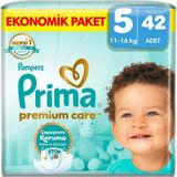 Prima PremiumCare Bebek Bezi Ekonomik Paket 5 Numara 42 Adet Bez