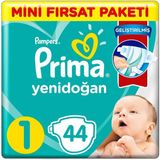 Prima Standart Bez 44 Lü ( 1 No) Bebek Bezi 4 Adet