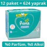 Prima Temiz ve Ferah 12'li 624 Yaprak Islak Havlu Mendil