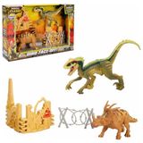 Primal Clash 2'li Dinozor Savaşı Oyun Seti - Trimetrodon Vs Parasaur - Lanard Toys