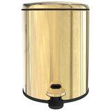 Primanova Cigo Çöp Kovası Gold M-E41-37-06 - Altın - 6 lt