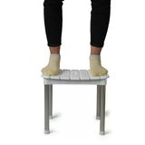Primanova Kv33 - Okaliptus Tabure - Beyaz (2'Li Paket)