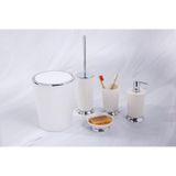 Primanova Nely M-SAS08-01 Beyaz 5 Parça Banyo Takımı