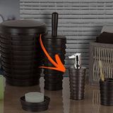 Primanova Palm Banyo Aksesuarı Sıvı Sabunluk Kahve Kahverengi