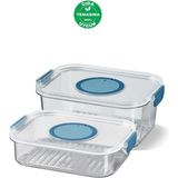 Primanova Seoul Buzdolabı Saklama Kapları 2'li Set (1200 ML + 2000 ML)