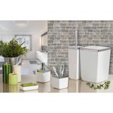 Primanova Toskana 5 Parça Beyaz Banyo Seti Parlak Krom Kaplamalı Plastik Malzeme ile Modern Tasarım