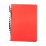 Primary Serisi, A4, 5 Konulu (4 Kareli, 1 Çizgili) 150 Yaprak Pp Kapaklı Spiralli Defter, Kırmızı - Standart