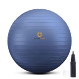 PRIMASOLE Denge İstikrarı için Egzersiz Topu Fitness Egzersiz Evde Yoga Pilates Ev Ofis ve Spor Salonu, 55 cm Çivit Mavisi