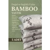 Primavera Home 5'li Bamboo Gri Serisi Yastık Seti | 50x70 Cm | Antialerjik Silikon Elyaf | Yıkanabilir 800 gr