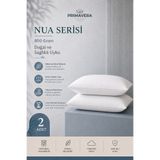 Primavera Home Primavera Nua Serisi 2'li Yastık Silikonize Elyaf Dolgulu Yumuşak Nefes Alabilen Uyku Yastığı Seti