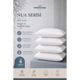 Primavera Home Primavera Nua Serisi 4'lü Yastık Silikonize Elyaf Dolgulu Yumuşak Nefes Alabilen Uyku Yastığı Seti