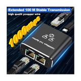 Prime 1 Gigabit Ethernet Anahtarı 2 Bağlantı Noktalı 1000MBPS, 1 Ila 2 Ethernet Splitter, Lan Ağ Anahtarı 1-2 Gigabit Ağ Bölücü, Bilgisayar, Hub, Anahtar, Yönlendirici ZR861 - 0 - Siyah - Option-1