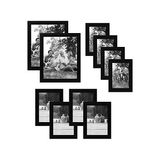 Prime 10 Parça Siyah Resim Çerçevesi Seti | 8X10, 5x7 ve 4x6 Boyutlarını Içerir. Kırılmaya Dayanıklı Cam. Asma Donanımı Dahildir! - -- - Option-1