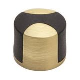 Prime 1005 Kapı Stoperi Yapışkanlı/vidalı Mat Altın-Siyah Plastik Renk Çap 35 mm Tek Ebat DDS1005 0035 Bb-P6 - Option-1