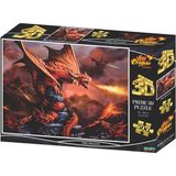 Prime 10090 3D Fire Dragon 500 Parça Yetişkin Puzzle