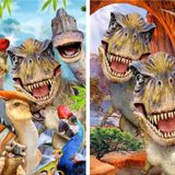 Prime 10235 3D Dinozorlar ve T-Rex Selfie 2'li 200 Parça Puzzle