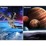 Prime 10249 3D Discovery Uydular ve Gezegenler 2'li 200 Parça Puzzle
