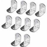 Prime 10’lu Metal Gönye Köşebent Seti – Deprem Için Mobilya Sabitleyici L Demir, Dolap ve Raf Güçlendirme Ayağı, Dayanıklı Metal Köşebent Bağlantı Aparatı (30X25X25 Mm) - Option-1
