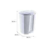 Prime 18 Lt Pedallı Çöp Kovası (10191) Beyaz - 000-Siyah - Option-1