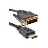 Prime 18+1 DVI HDMI Kablo Kısa HDMI DVI Kablo Uydu Cihazı Için DVI 18+1 HDMI Kablo 20 cm - Option-1 - Ahşap