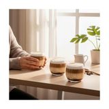 Prime 2 Adet Bal Kabağı Desenli Bardak Tatlı Meşrubat Sunum Bardağı 400 ml - 0 - Siyah - Option-1