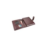 Prime 2k 5251 Ajanda Tarihsiz Kareli 17X24 Cm. Ajanda/defter Hesap Makineli Deri Organizer, Bordo - -- - Option-1