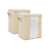 Prime 2'li Pvc Pencereli Bej Hurç Set 45 x 30 x 50 cm - Option-1 - 001