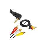 Prime 3.5mm Erkek - 3 Rca Av Kablo 1.2 Metre | Uydu Alıcısı, Tv, Ses Sistemi Uyumlu - Option-1
