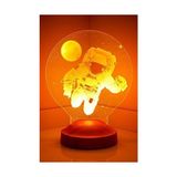 Prime 3 Boyutlu 3D Görünümlü Astronot LED Lamba - 1 m - 00 Beyaz