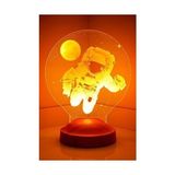 Prime 3 Boyutlu 3D Görünümlü Astronot LED Lamba