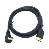 Prime 3 Metre HDMI L Kablo 90 Derece HDMI Dirsek HDMI Kaliteli - Option-1 - Ahşap