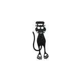 Prime 3D Baskı Tırmanan Kedi Kitap Ayracı - 10 Adet (Siyah)
