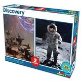Prime 3D - Discovery Mars Aracı & Astronot - 200 Parça İkili Puzzle