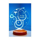 Prime 3D Doktor Hediyesi Stetoskop 3 Boyutlu LED Lamba - 1 m - 00 Beyaz