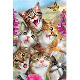 Prime 3D Kediler ve Köpekler Selfie Ikili Puzzle 200 Parça 10236