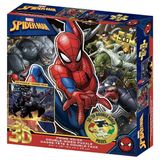 Prime 3D Marvel Spider-Man Çift Taraflı Puzzle 500 Parça