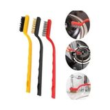 Prime 3'lü Temizlik Fırça Seti, Ocak Izgara Fırın Airfryer Için, Metal Tel ve Plastik Kıllı - 02Y-Yeşil - Option-1