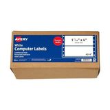Prime 4014 Dot Matrix Posta Etiketleri, 1 Arası, 1 7/16 x 4, Beyaz (5000'LI Kutu) - Option-1 - Ahşap