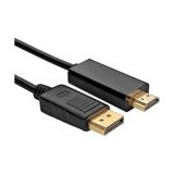 Prime 5 Metre Displayport To HDMI Çevirici Dönüştürücü Kablosu 5 Metre Display HDMI Kablo - Option-1 - Ahşap