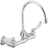 Prime 8126 Commercial M-Dura Çift Kulplu Duvar Askısı Utility Musluk 2,2 Gpm, Krom - Ahşap