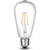 Prime 8W/6500K St-64 Uzun Fılament LED Ampul (BEYAZ-6ADET) Cata - 0,5 W - Altın