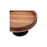 Prime Acacian Ayaklı Sunum Tabağı 24 cm - Option-1 - 51R-Turuncu