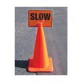 Prime Accuform FBC737 Plastik Trafik Konisi Üst Uyarı Işareti, Sidewalk Kapalı", 25,4 cm Uzunluk x 35,5 cm Genişlik x 0,2 cm Kalınlık, Turuncu Üzerine Siyah - 0,5