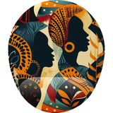 Prime Afrikalı Kadınlar Bilek Destekli Mouse Pad - Option-1 - 0002 - Beyaz