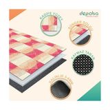 Prime Alansa Kadife Kaymaz Pamuk Tabanlı Yıkanabilir Antibakteriyel Salon Halısı 100X150 - 374-Yeşil