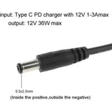 Prime Alfjff Type-C Pd Güç Kaynağı Kablosu, 1 Metre, Dc 5.5*2.5mm - Option-1
